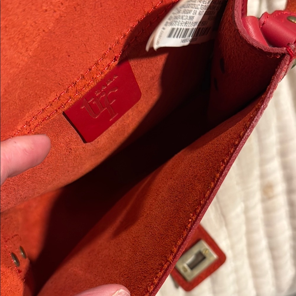 Zara Red Leather Crossbody Bag - Picture 4 of 6